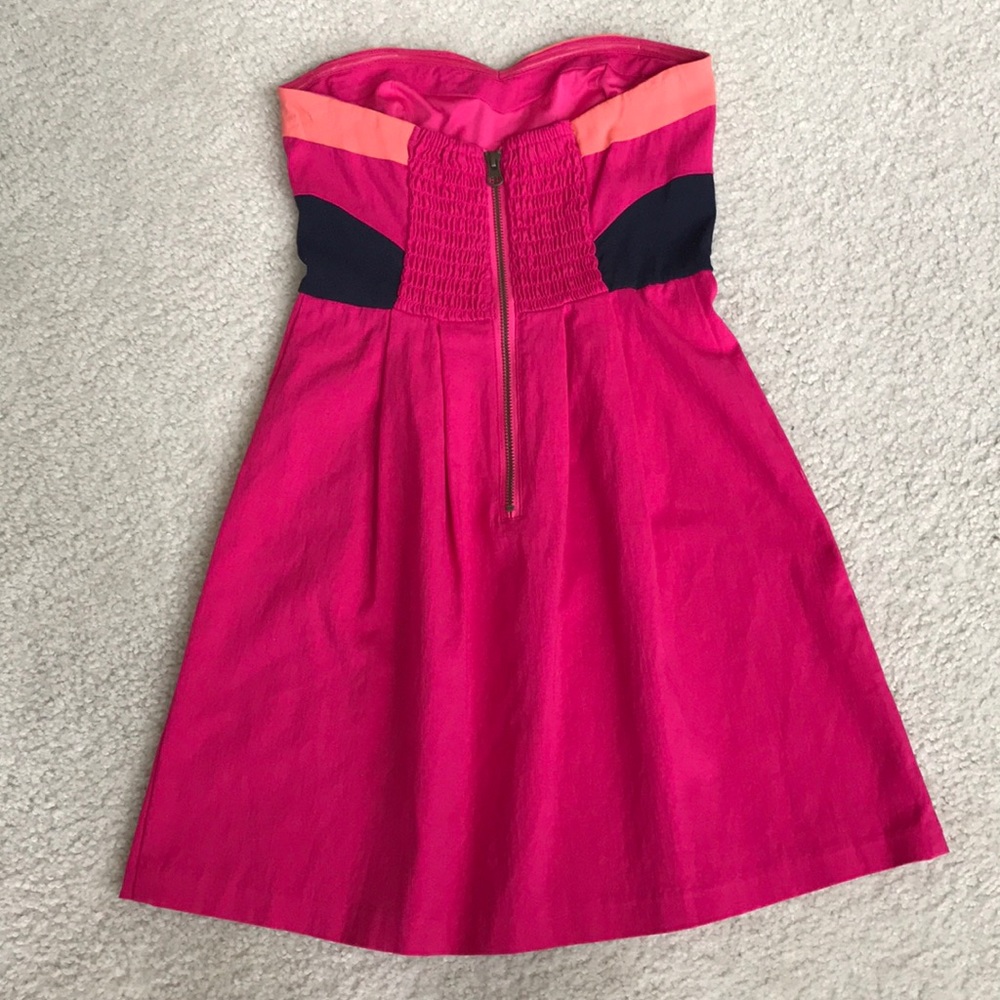 Urban Sparkle & Fade Pink Strapless Dress - Picture 2 of 6
